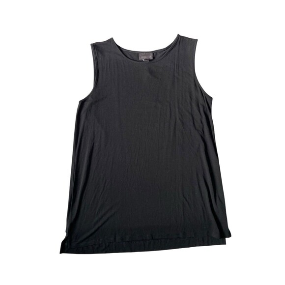 J. Jill Wearever Collection Layering Tank Top Size S Petite Black Side Vents - Picture 4 of 13